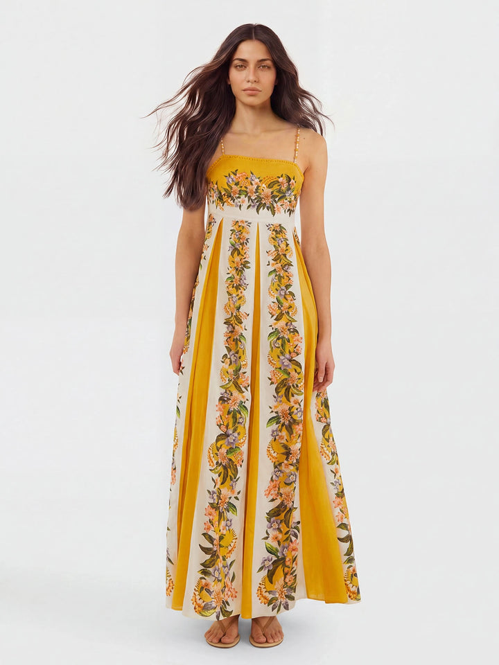 Marisol Sunshine Print Maxikleid
