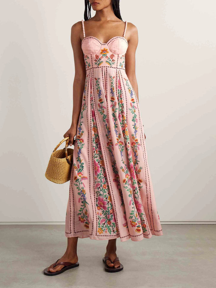 Elara Sun Print Maxikleid