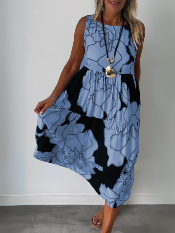 Keizara | Luftiges Kleid mit Blumendruck