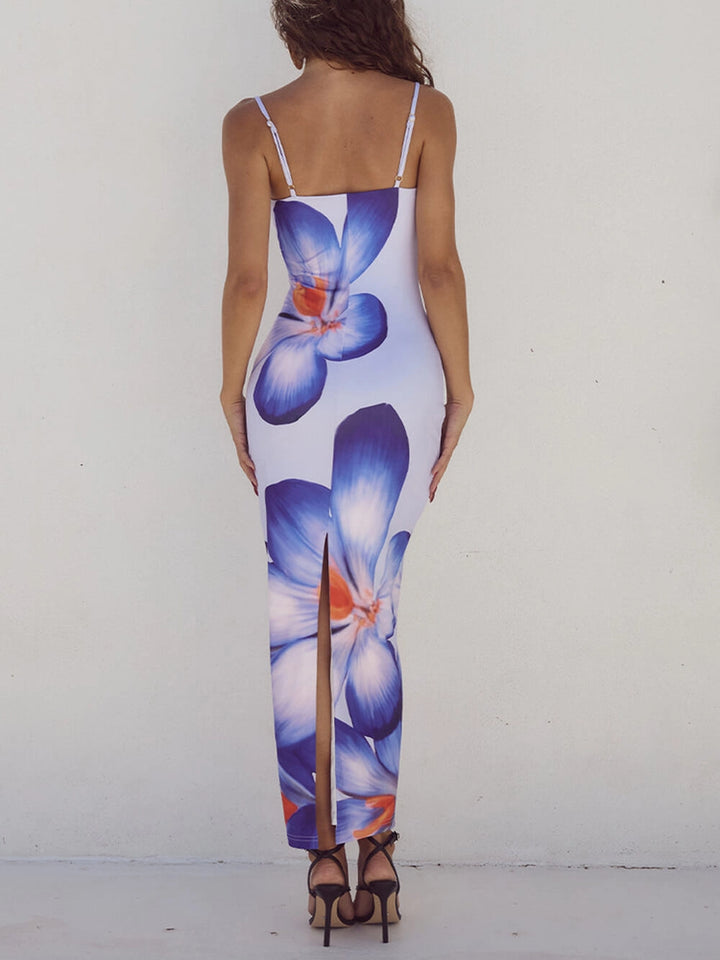 Allegra Bloom Print Maxikleid