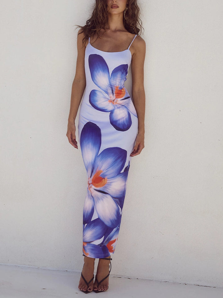 Allegra Bloom Print Maxikleid