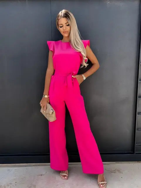 Isla I Eleganter Jumpsuit mit Rüschen