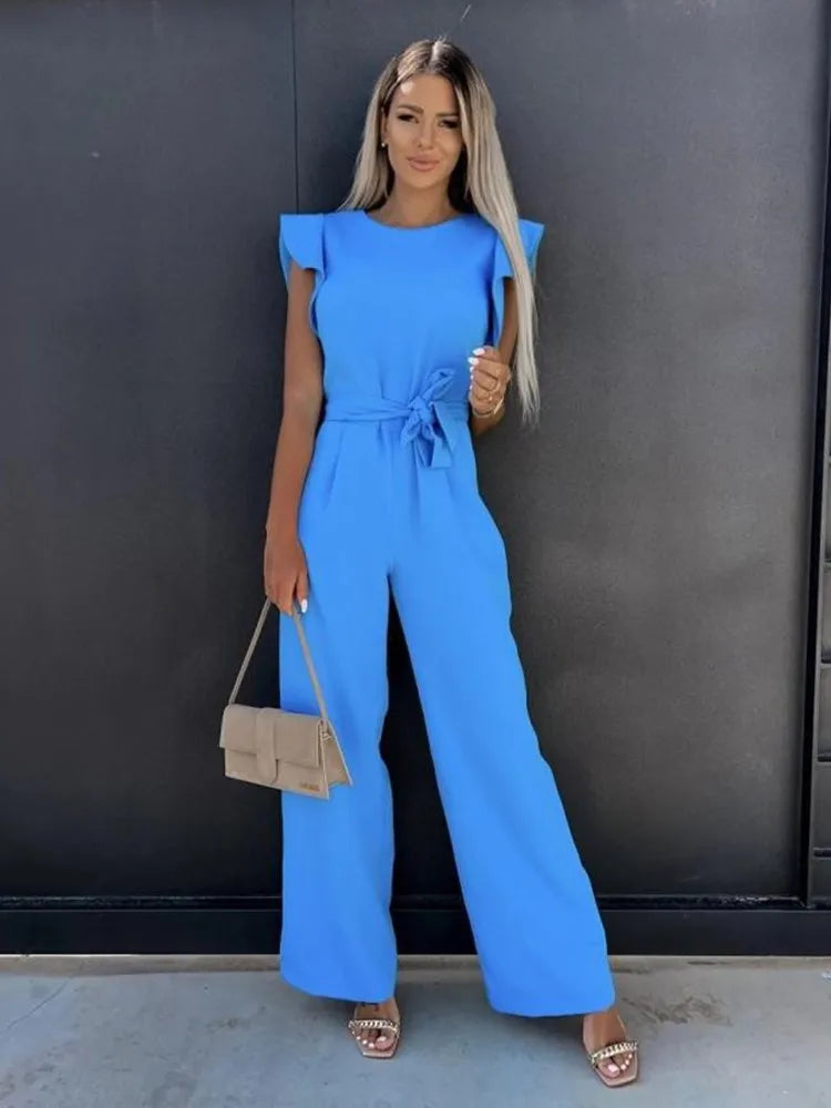 Isla I Eleganter Jumpsuit mit Rüschen