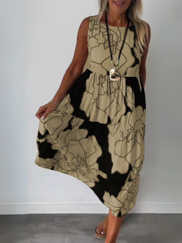 Keizara | Luftiges Kleid mit Blumendruck