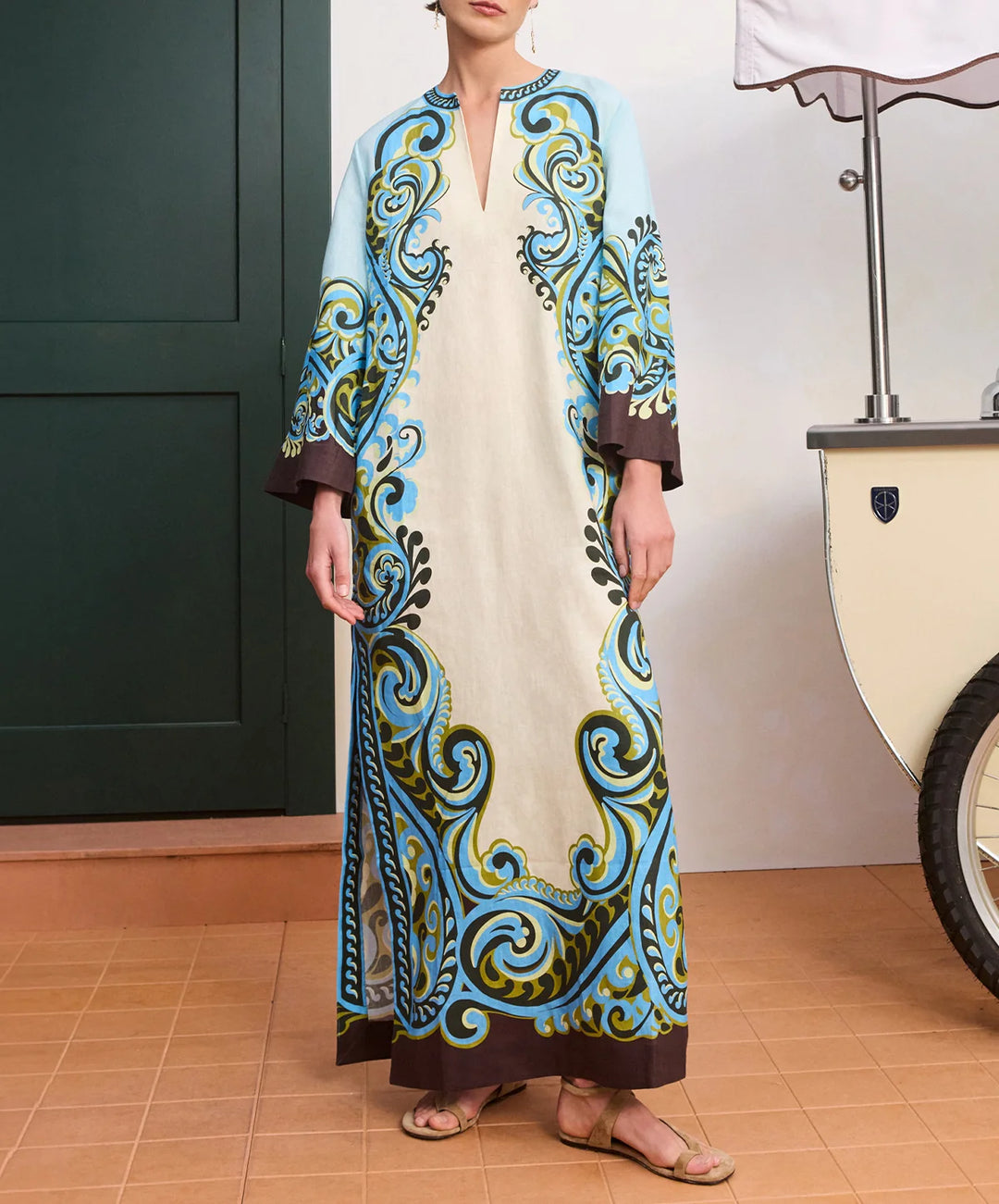 Natalia Print Maxikleid