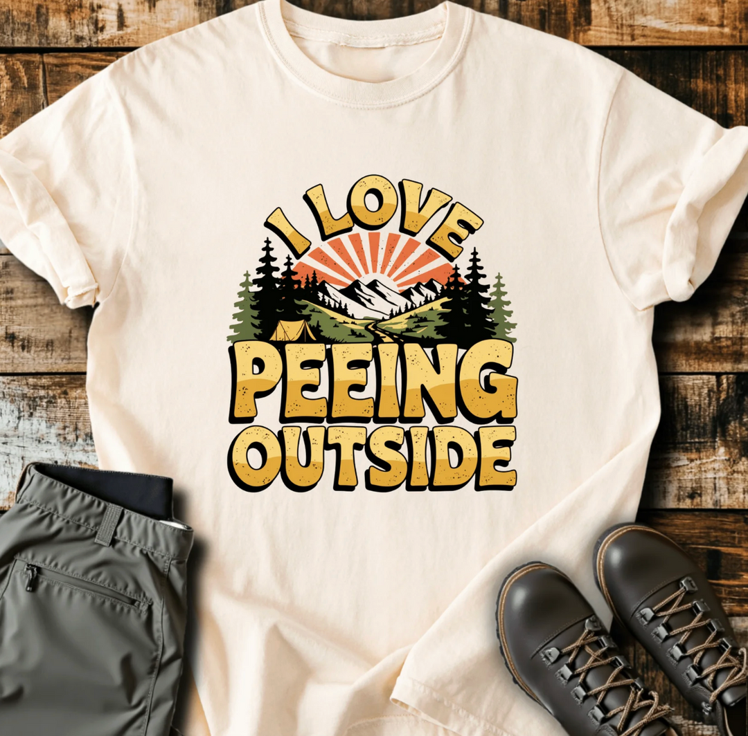 Peeing Outside - T-Shirt