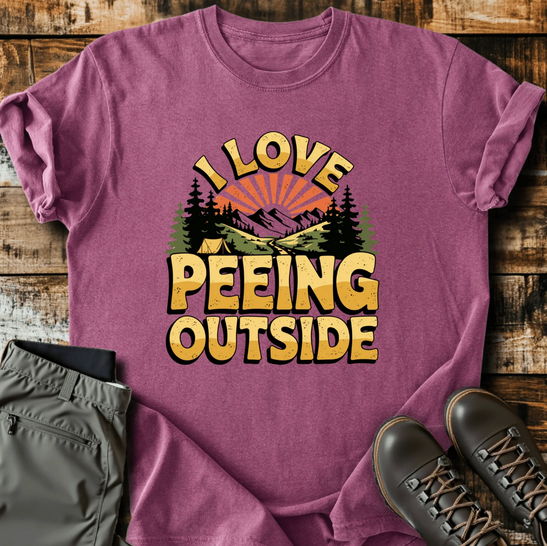Peeing Outside - T-Shirt