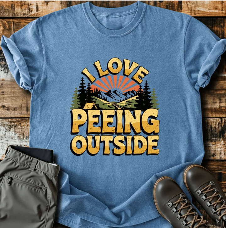 Peeing Outside - T-Shirt
