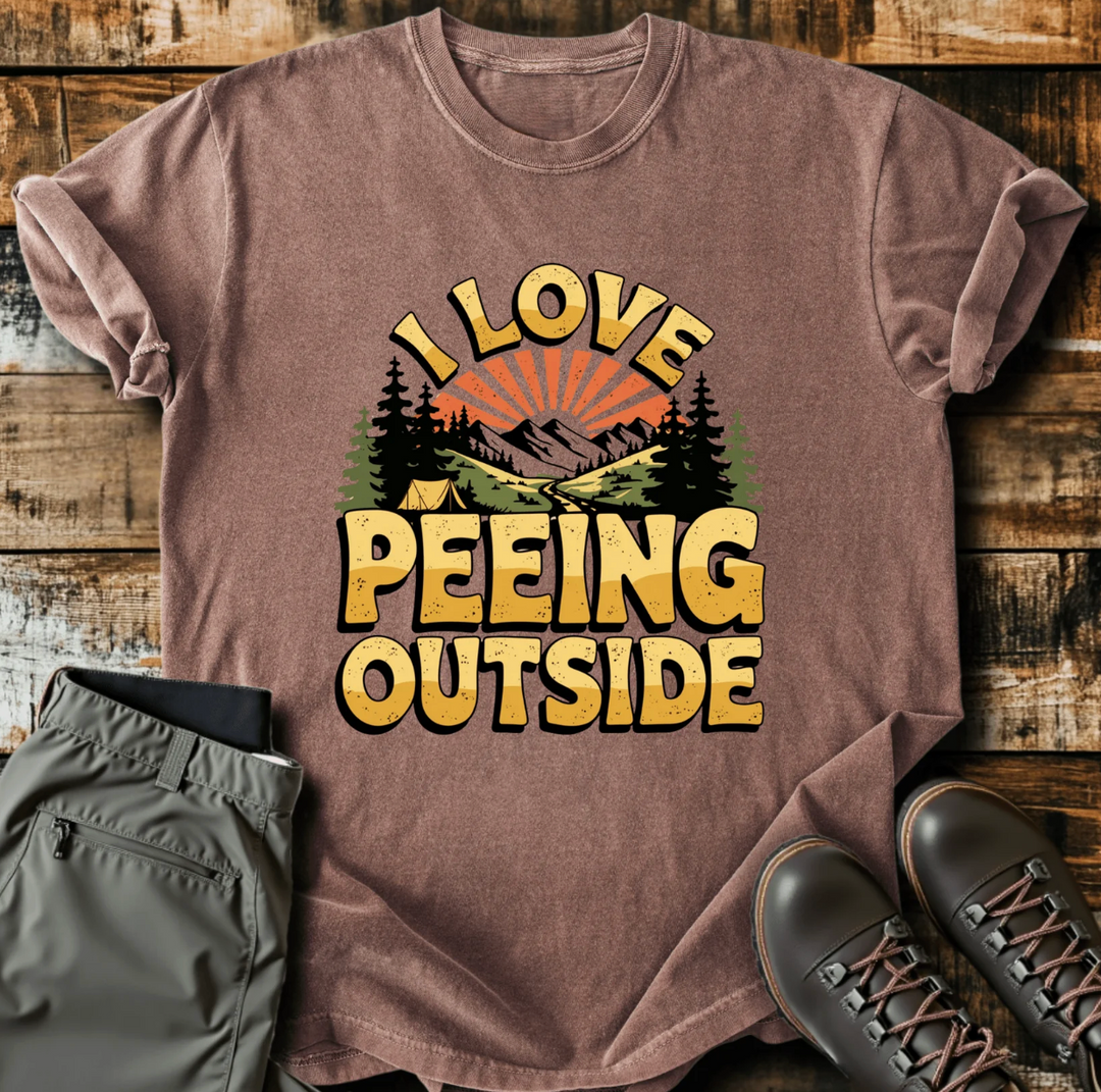 Peeing Outside - T-Shirt
