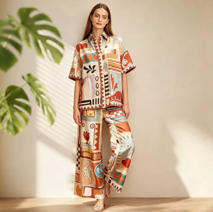 1 Sienna Print Zweiteiler