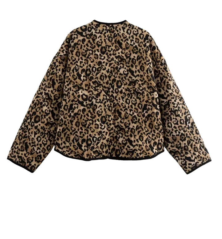 Leopard Puffer - Steppjacke