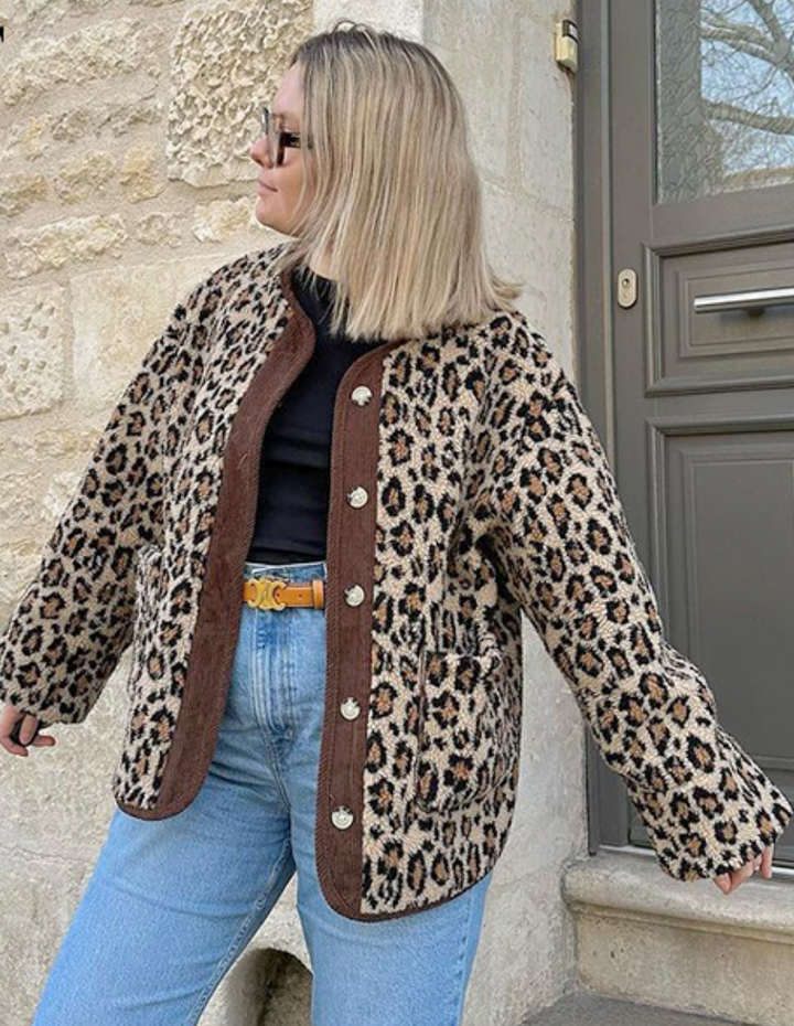 Leopard - Fleece Jacke