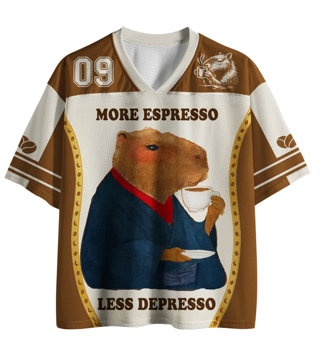 More Espresso Less Depresso - Mesh Trikot