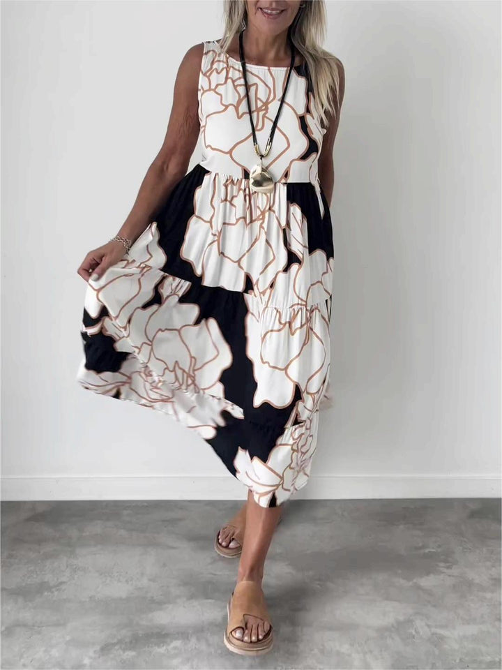 Keizara | Luftiges Kleid mit Blumendruck