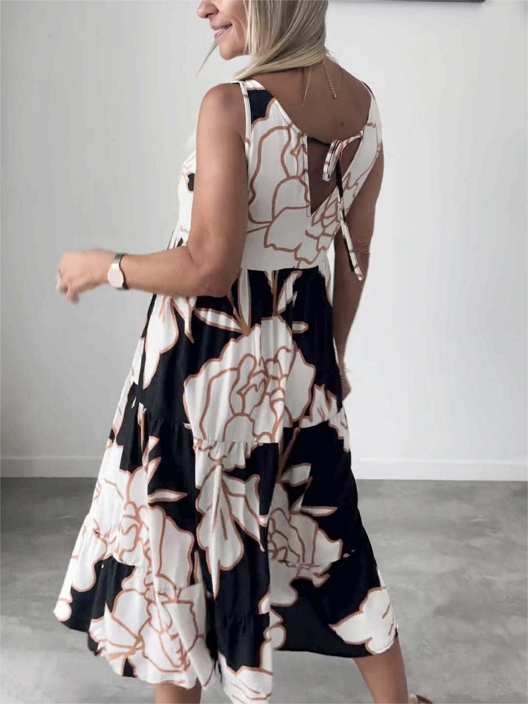 Keizara | Luftiges Kleid mit Blumendruck