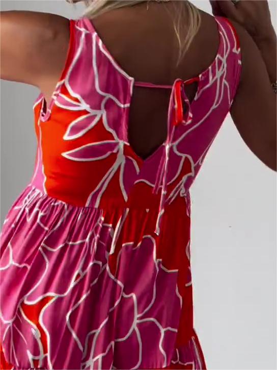Keizara | Luftiges Kleid mit Blumendruck