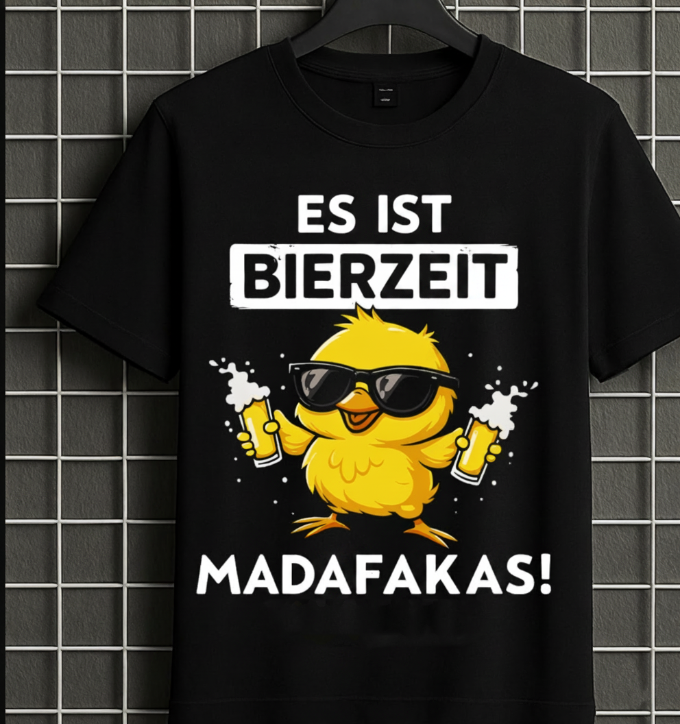 Es ist Bierzeit Unisex - T-Shirt