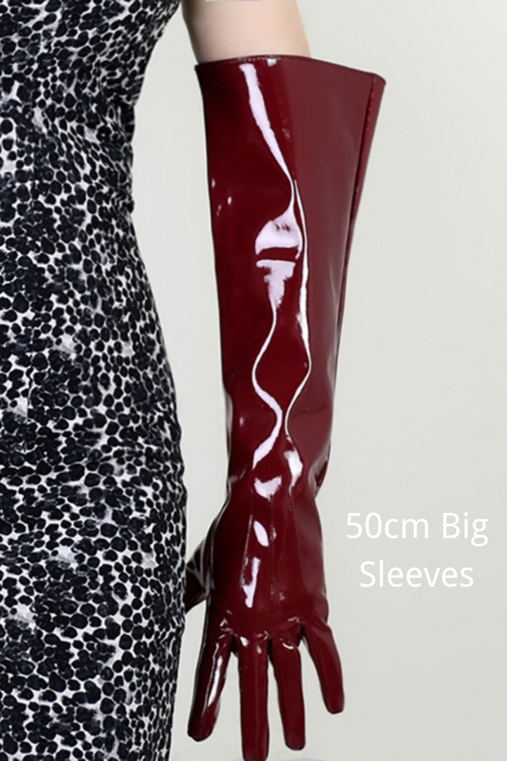 Alison elegante PU Lederhandschuhe – KYMA