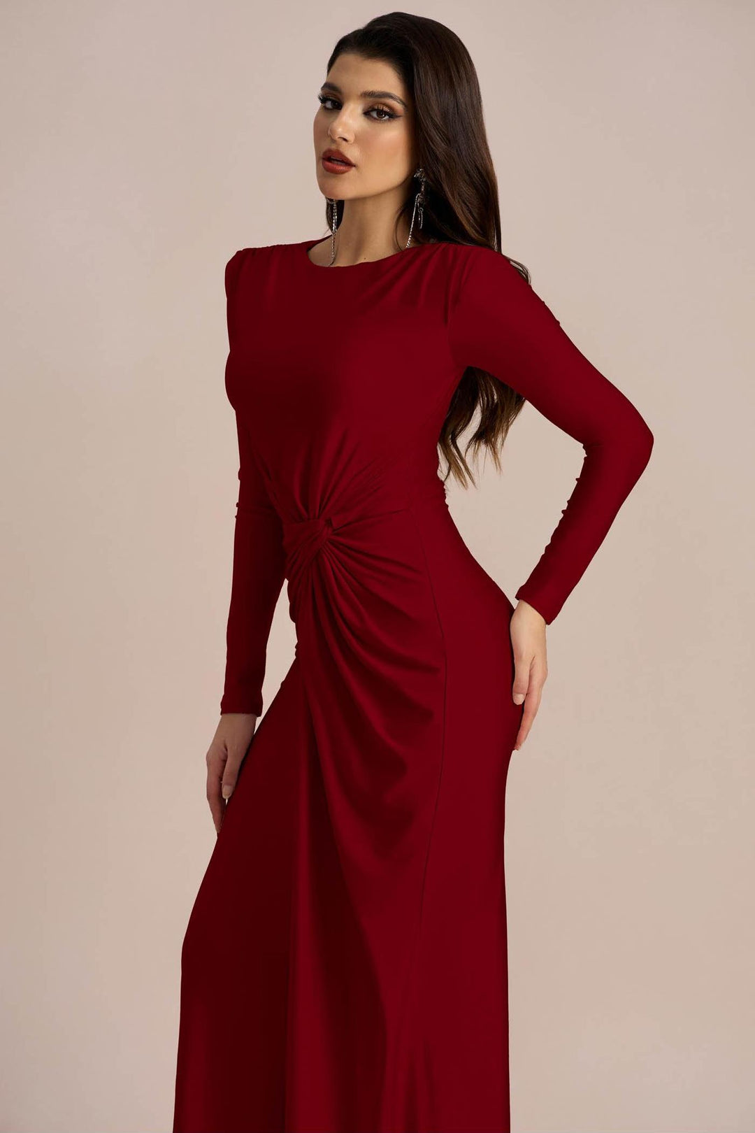 Amanda Maxikleid mit dezentem Glanz – KYMA