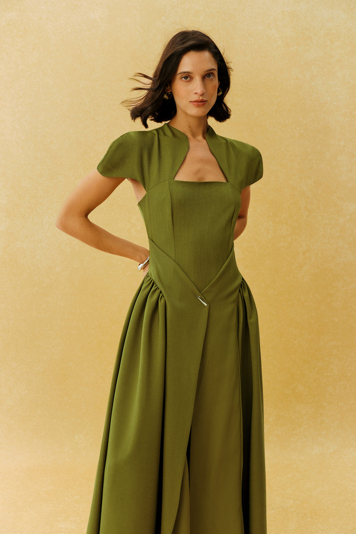 Größentabelle für das grüne Maxikleid - KYMA