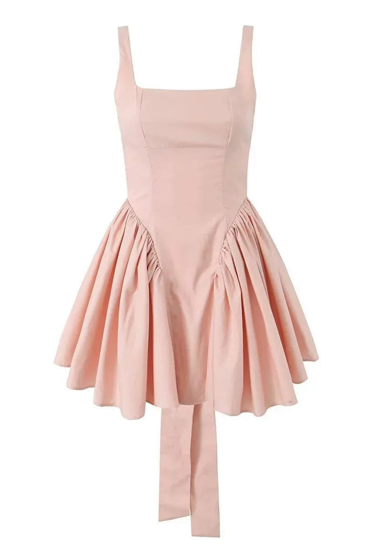 Debby rückenfreies Mini-Kleid mit Schleife Stoffdetail für Damen - KYMA