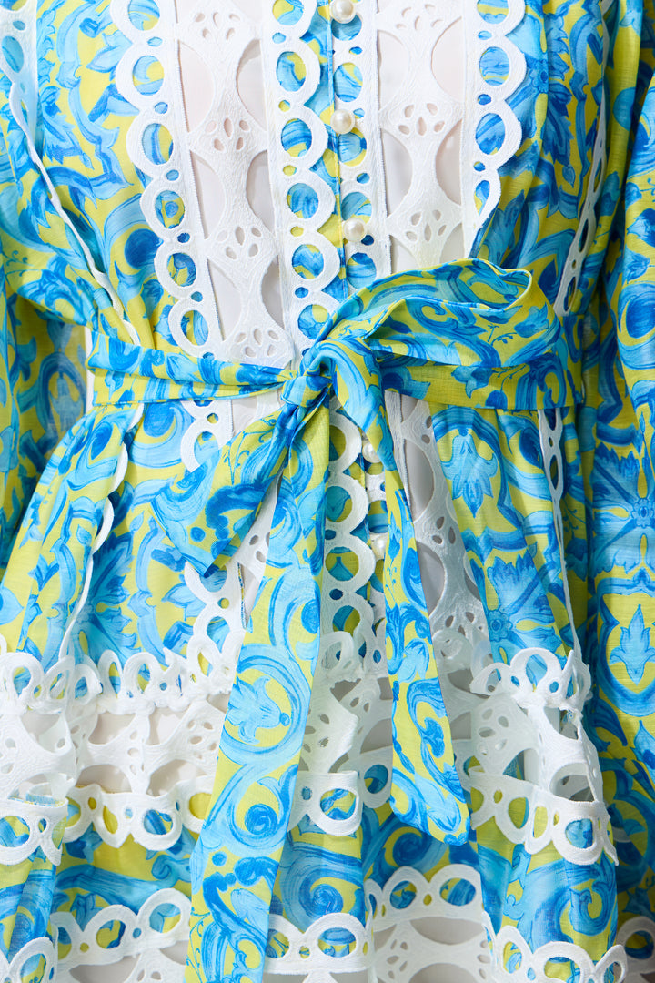 Kleid mit passendem Bindegürtel - KYMA