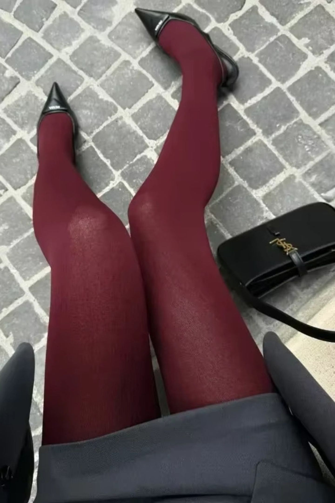 Einfarbige Strumpfhose aus 100% Nylon Vorderansicht - KYMA