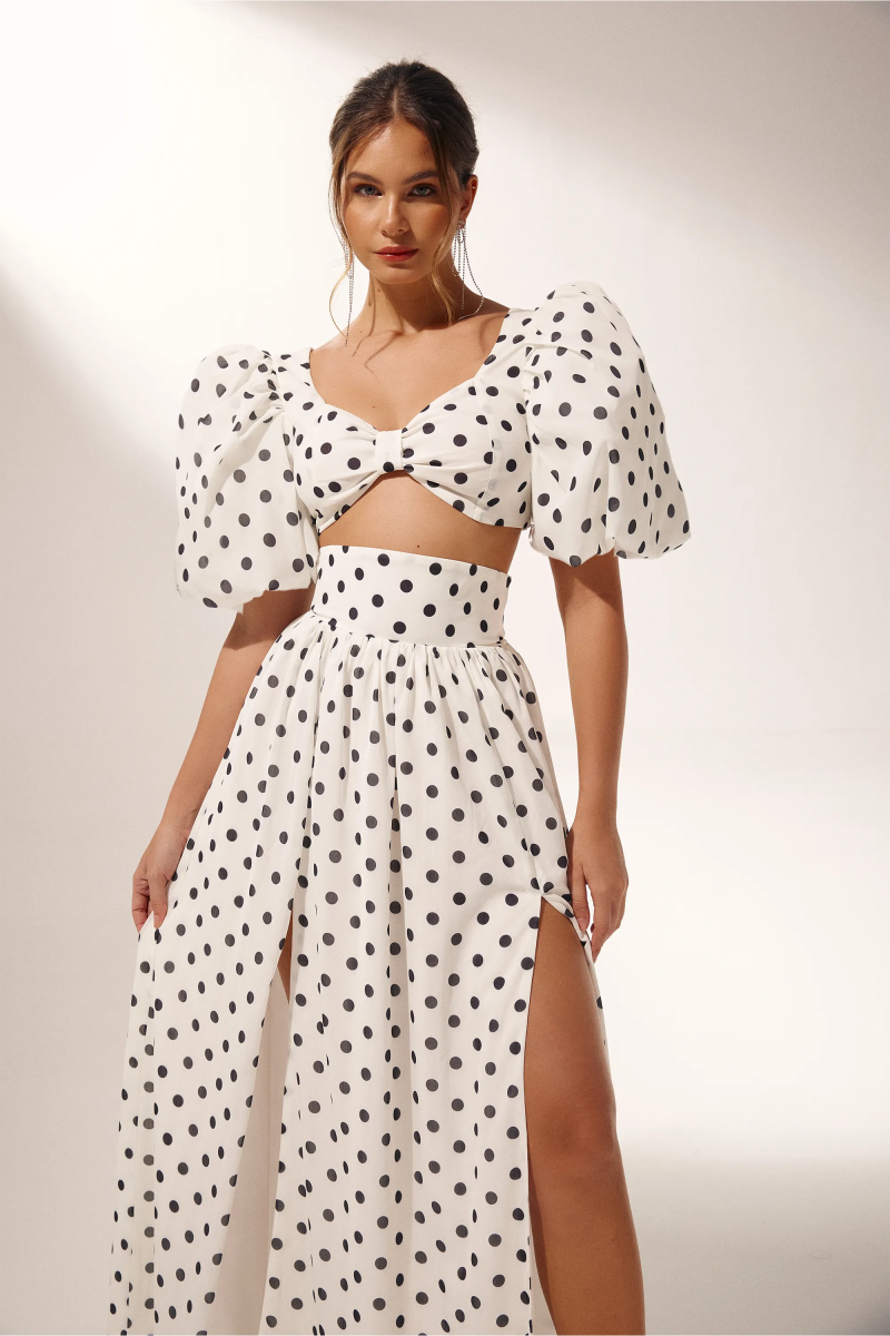 Ellie Polka Dot Rock-Set Gelegenheit Strand