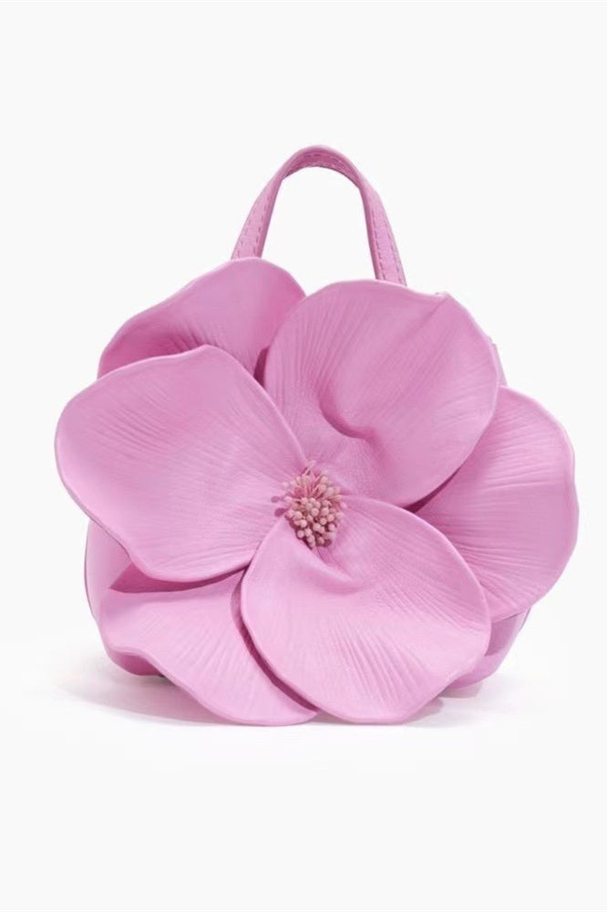 Florale PU-Leder Handtasche Detailansicht - KYMA