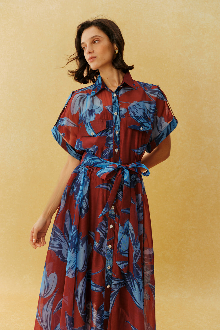Bindegürtel am Maxikleid - KYMA