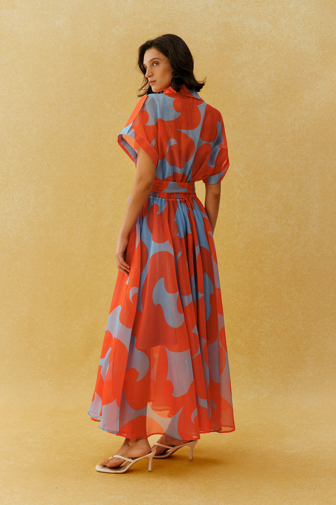 Maxikleid mit durchgehender Knopfleiste - KYMA