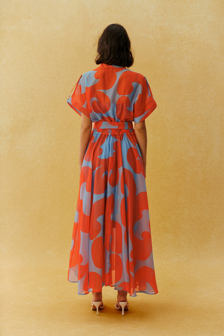Bindegürtel am Maxikleid - KYMA