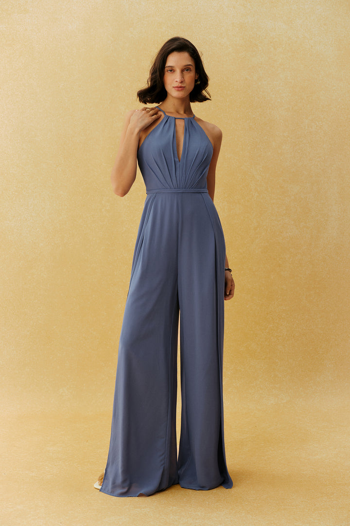 Rückseite des Jumpsuits mit Reißverschluss - KYMA