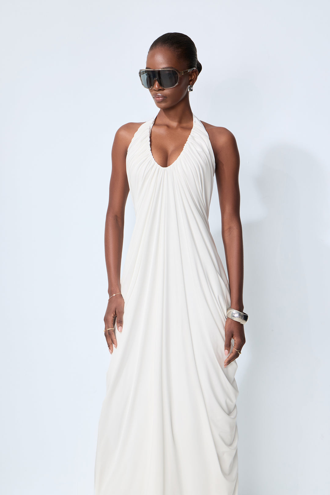 Weißes Maxikleid für Abendveranstaltungen - KYMA