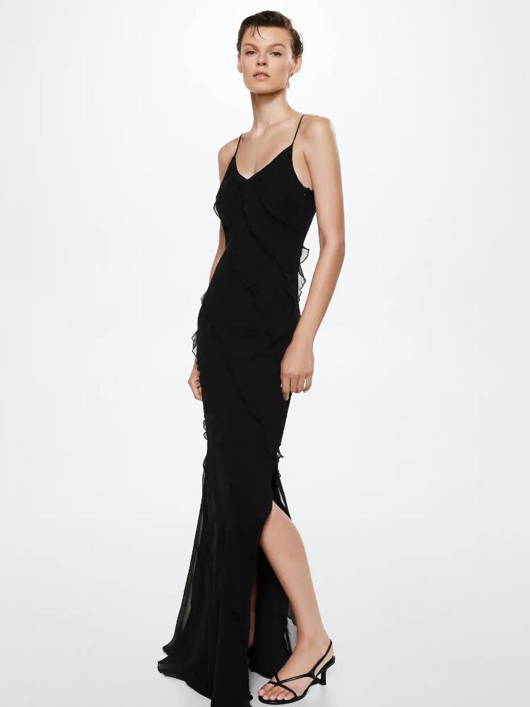 Feine Stoffstruktur des Chiffon im Eve Kleid - KYMA