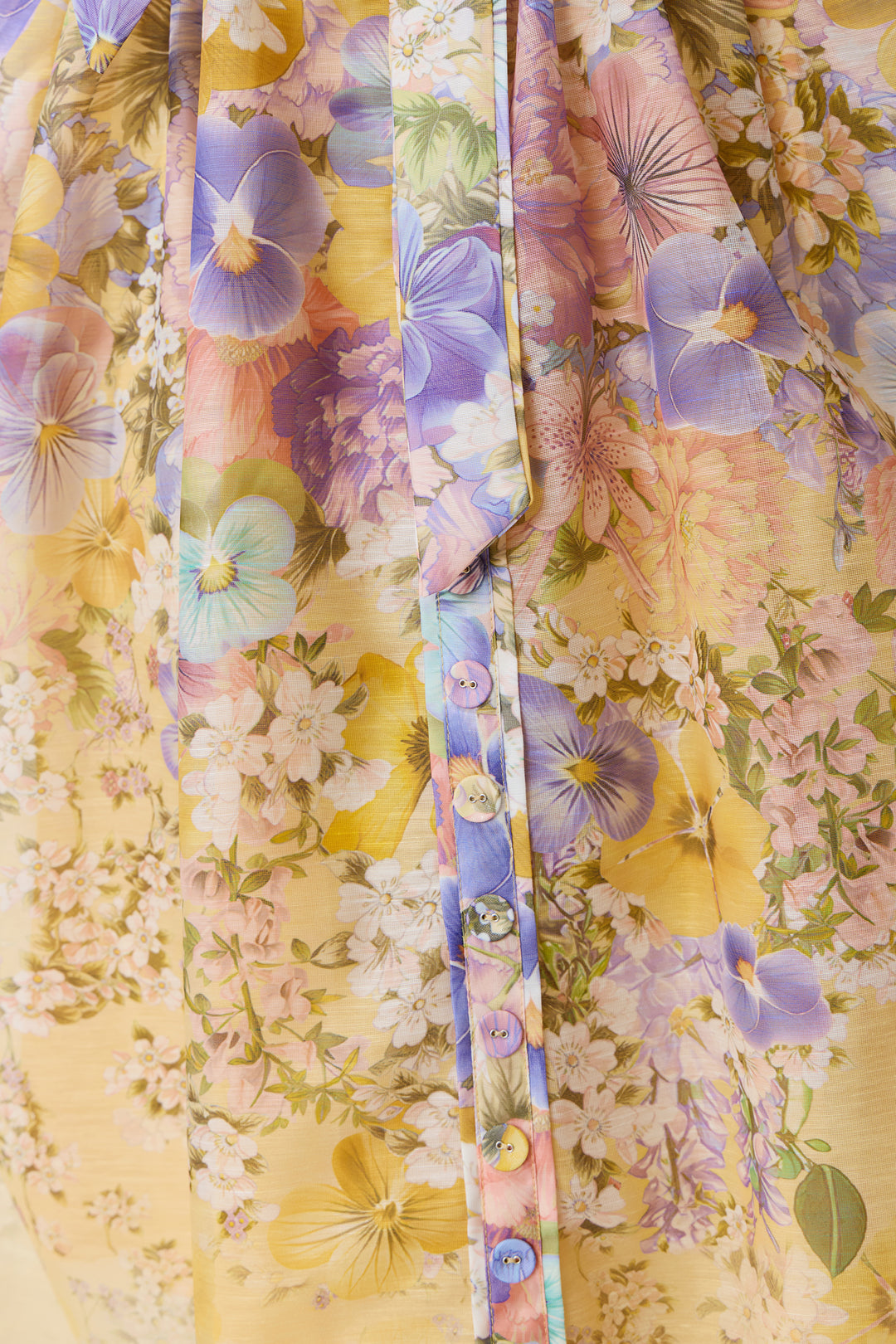 Feel the Sun gelbes Blumen-Maxikleid – KYMA