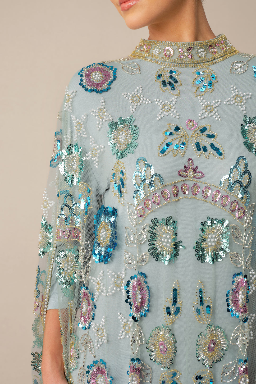 Das blaue Kleid in voller Länge - KYMA