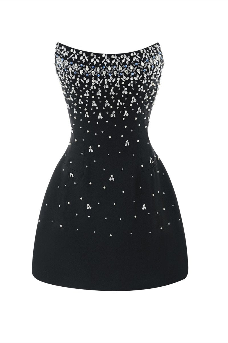 Frances Kristallverziertes Ärmelloses Mini-Kleid mit Accessoires - KYMA