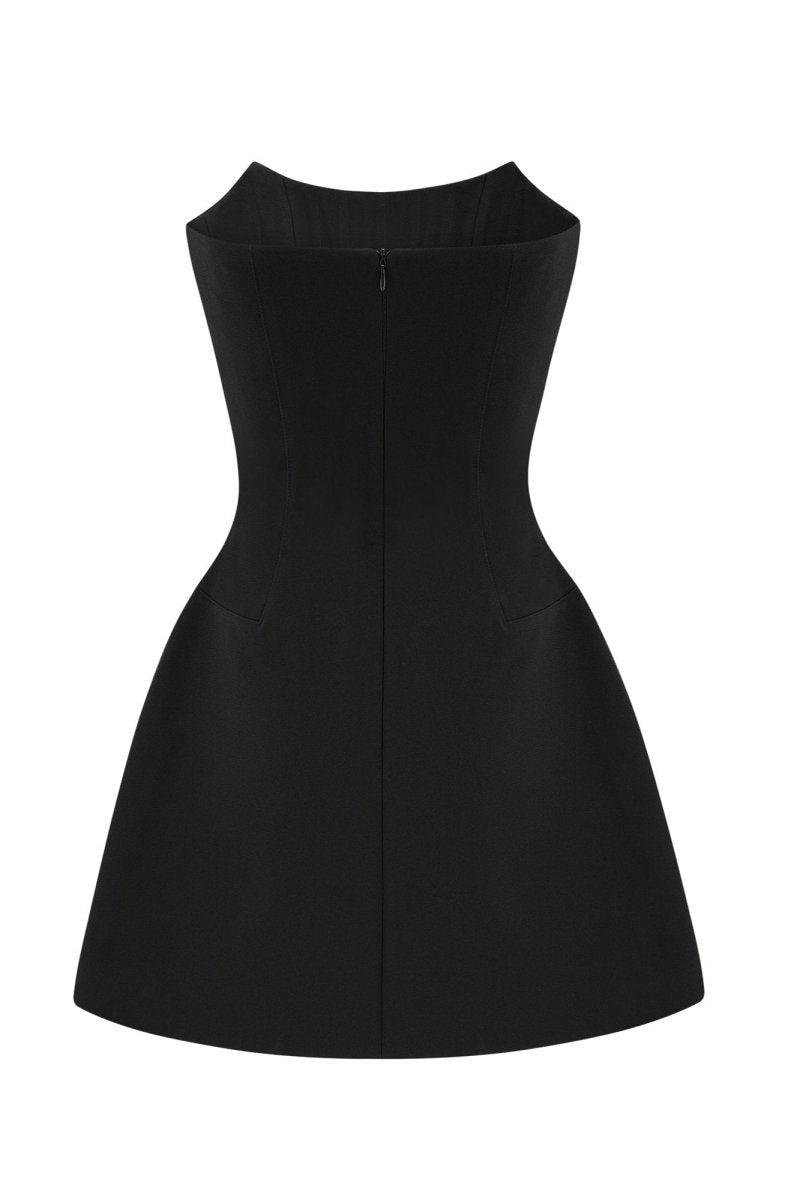 Frances Kristallverziertes Ärmelloses Mini-Kleid bei Nacht - KYMA
