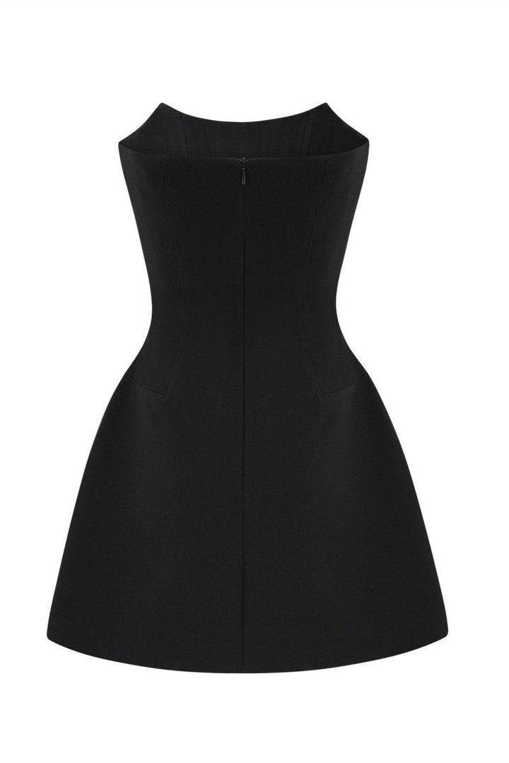Frances Kristallverziertes Ärmelloses Mini-Kleid bei Nacht - KYMA