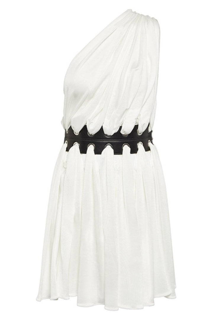 Gemma Belted One-Shoulder Mini Dress - KYMA - Kleid drapiert