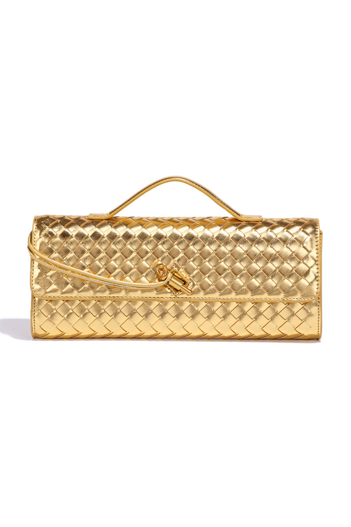 Seitenansicht der gewebten Clutch - KYMA