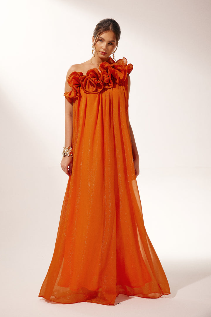 Detailansicht des One-Shoulder-Ausschnitts - KYMA