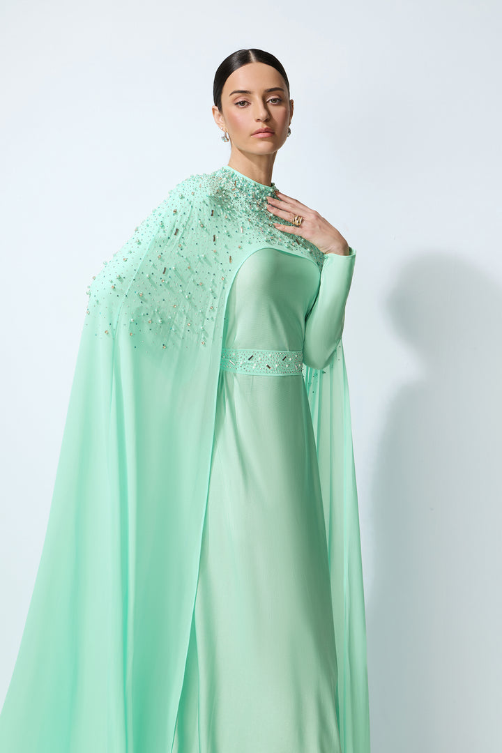 Fließendes Chiffon-Cape - KYMA