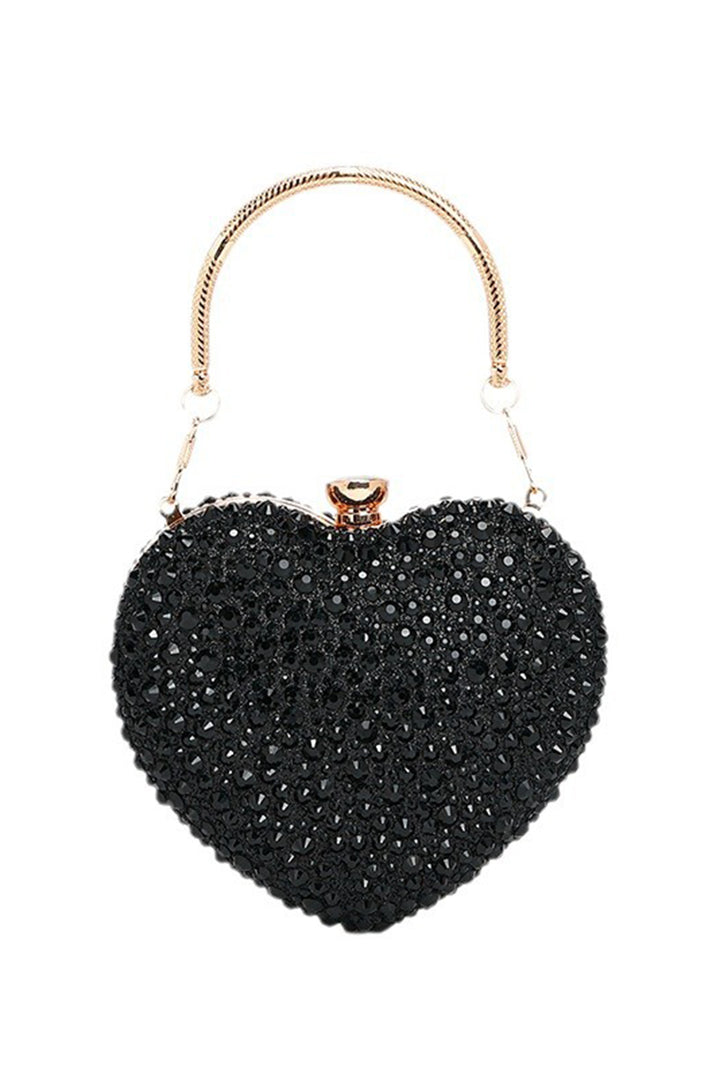 Herzförmige Strass-Clutch - KYMA
