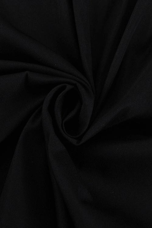 Verschluss Kathy Peter Pan Kragen V-Ausschnitt Midi-Kleid - KYMA