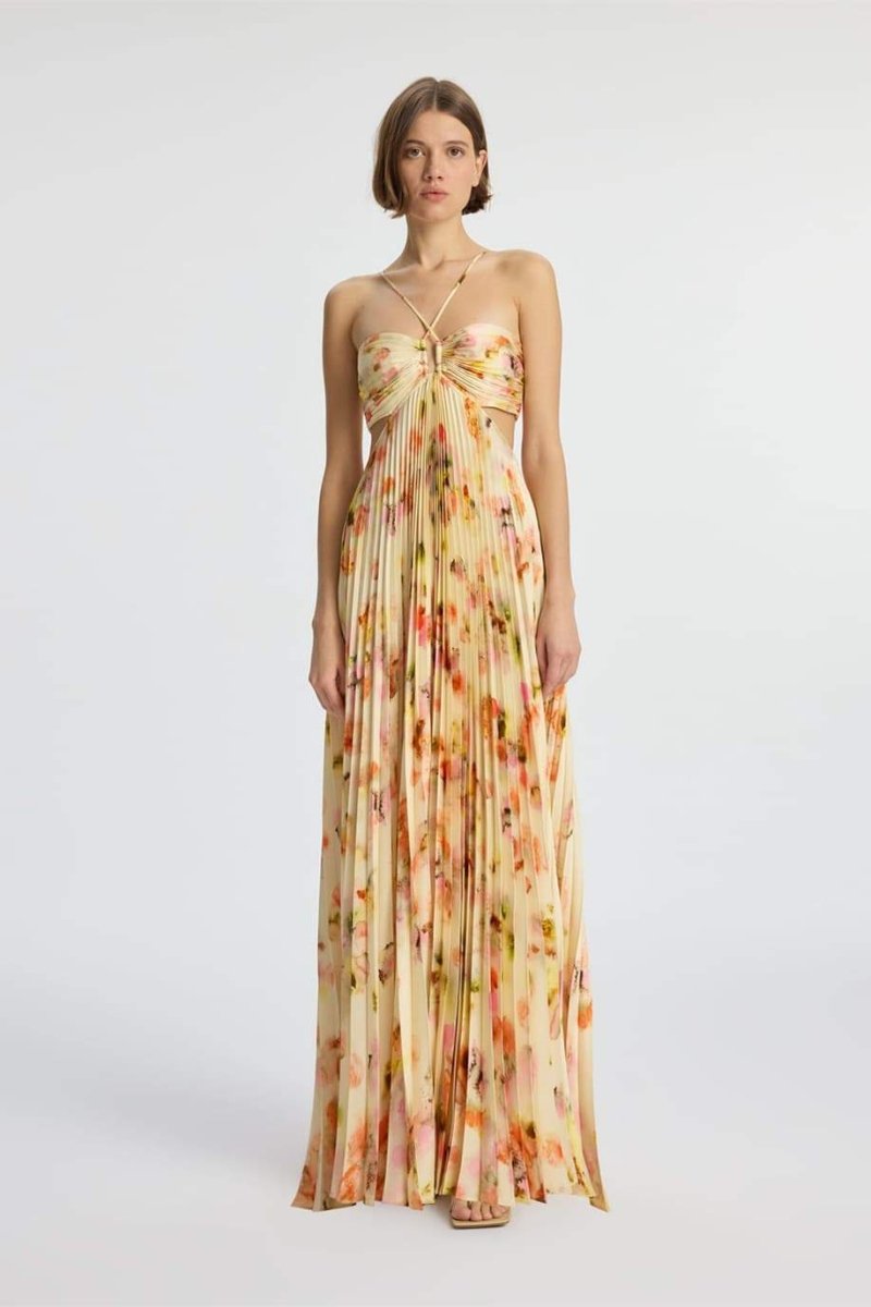Leila figurbetontes Maxikleid mit Cut-Outs Damen - KYMA