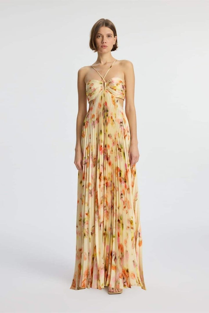 Leila figurbetontes Maxikleid mit Cut-Outs Damen - KYMA