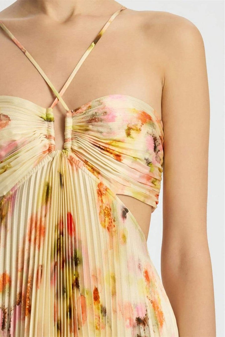 Leila figurbetontes Maxikleid mit Cut-Outs Damen - Schnitt - KYMA