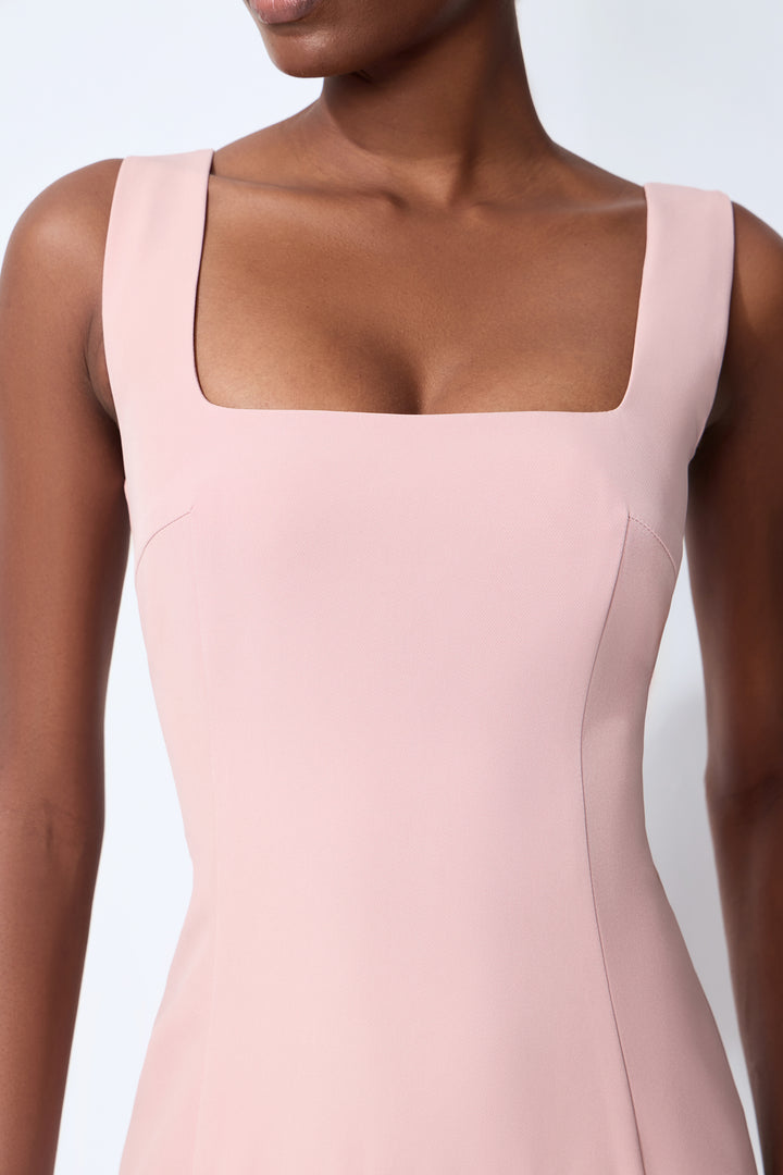 Ausgestellter Maxirock aus Satin